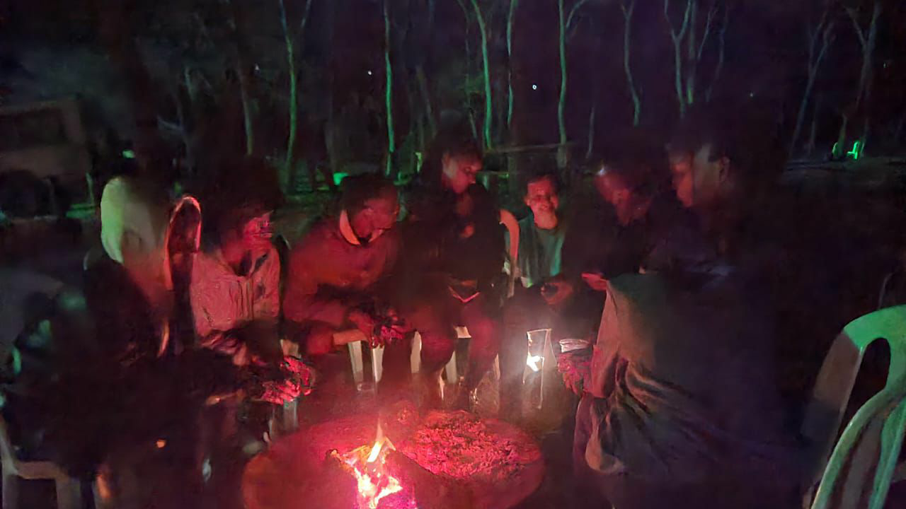 Bonfire night at Thiba River Camp